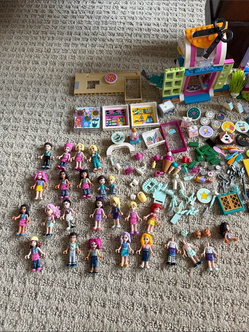 LEGO LOT Friends Adoption Cafe Set, Beauty Salon Plus More